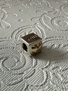 I love you Pandora charm (with 14k detailing)